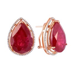 Серьги из золота с бриллиантом и рубином (Арт.e01603ar4rt_sr_rv_pink)