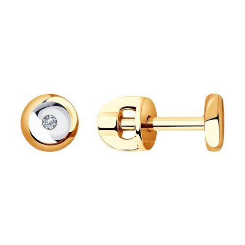 Серьги из золота с бриллиантами (Арт.1021382)