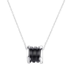 Ожерелье из серебра с керамикой (Арт.tc-n01484-b-w-x-x-x)