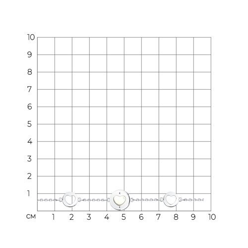 Браслет из серебра с перламутром (Арт.83050038)