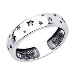 Кольцо из серебра с фианитами (Арт.95010188)
