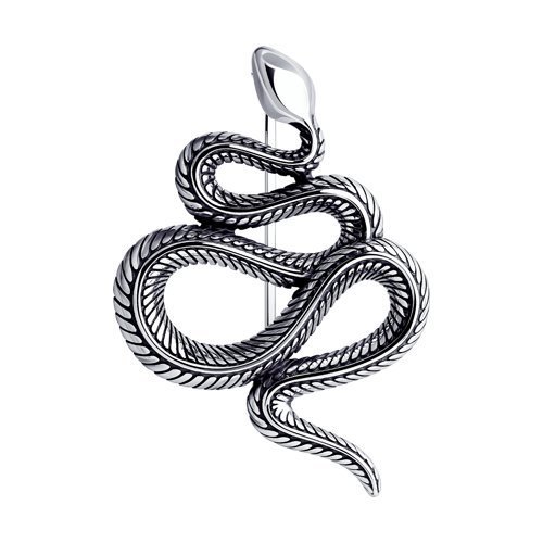 Брошь из чернёного серебра (Арт.95040004)