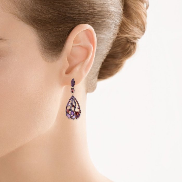 Серьги из золота с рубином и сапфиром (Арт.me32127-ps-ru-rg-pam-a_sr_ps_ru_mc_pink)