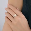 Кольцо из серебра с фианитом «Солнечное сердце» Соколов (арт. 94014489-91)