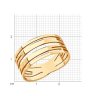 Кольцо из золочёного серебра (Арт.93-110-01608-1)