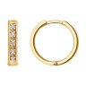 Серьги из золочёного серебра с фианитами (Арт.93-120-01605-1)