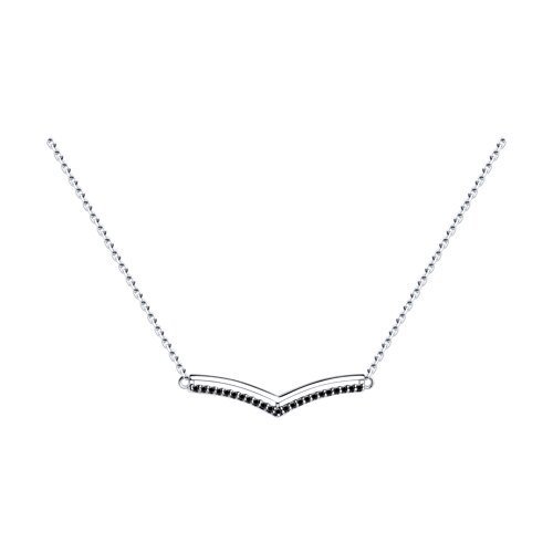 Колье из серебра с фианитами (Арт.94-170-01595-1)