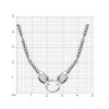 Колье из серебра с фианитами «Змеиное созвучие» Соколов (арт.95070027)