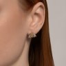Серьги из серебра с фианитами (Арт.94026453)