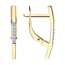 Серьги из золота с бриллиантами (Арт.51-220-01617-1)
