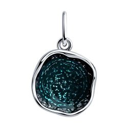 Подвеска из серебра с эмалью (Арт.95-130-01716-1)
