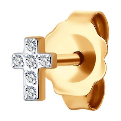 Серьга из золота с бриллиантами (Арт.51-227-01665-1)