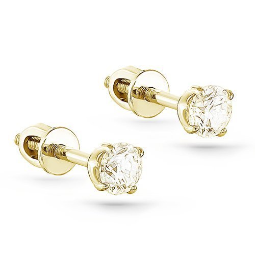 Серьги золотые с бриллиантами «Шампань Блеск» Kabarovsky (арт.12-21068-9200)