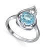 Кольцо Серебряные крылья (Арт.21knys1173-155_topaz_kubcirkonii)