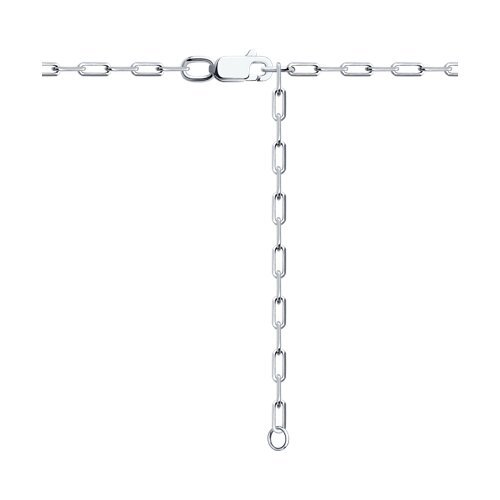 Колье из белого золота с бриллиантами и танзанитом «Сердце Танзании» SOKOLOV (арт.6074)