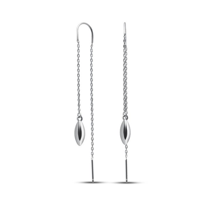 Серьги серебряные без вставки «Крылья» Fashion Jewelry (арт.022235276)