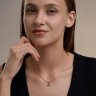 Подвеска золотая пробы 585 с аметистом (Арт.733019)