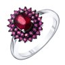 Серебряное кольцо с рубином TEOSA R-DRGR00911-RB