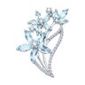Брошь из серебра с топазами и фианитами (Арт.92040128)