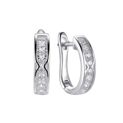 Серьги из серебра с фианитом (Арт.mp-e00162-x-w-x-x-w)
