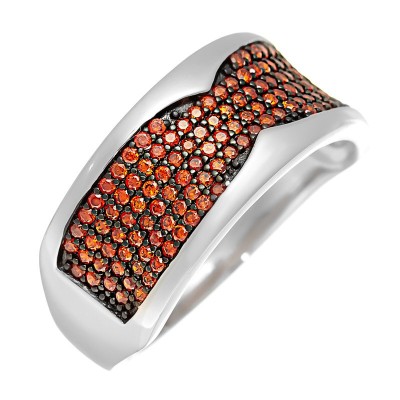 Кольцо серебряное с кубическим цирконием «Caviar Flame» Fresh Jewelry (арт.MP-R00805-X-WB-X-X-Or)