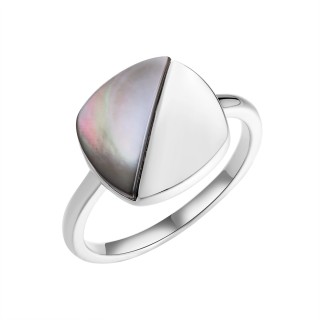 Кольцо серебряное с жемчугом «Gravity Aura» Fresh Jewelry (арт.PI-R03570-X-W-PNB-X-X)