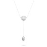 Ожерелье из серебра с кубическим цирконием «Affetto Luna» Fresh Jewelry (арт.RB-N318-1-X-W-X-X-W)