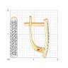 Серьги из золота с бриллиантами (Арт.1021003)