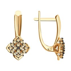 Серьги из золота с бриллиантами (Арт.1022187)