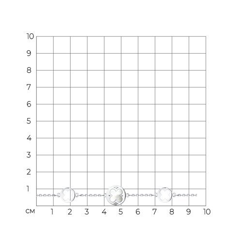 Браслет из серебра с перламутром (Арт.83050039)