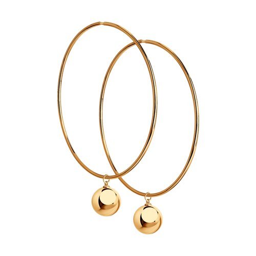 Серьги из золочёного серебра (Арт.93-124-01475-1)