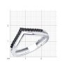 Кольцо из серебра с фианитами (Арт.94-110-01595-1)