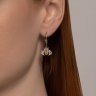 Серьги из серебра с фианитами (Арт.94026455)