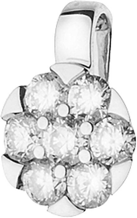 Кулон из белого золота с бриллиантом (Арт.3dg126gb2)