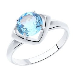 Кольцо из серебра с топазом (Арт.94-310-00783-1)
