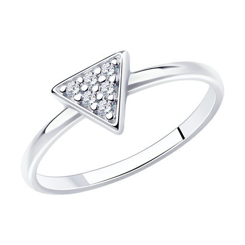 Кольцо из серебра с фианитами (Арт.94012707)