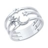 Кольцо из серебра с фианитами (Арт.94013889)