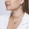 Серьги длинные из серебра с эмалью (Арт.94021855)