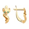 Серьги из золота с фианитами (Арт.026552)
