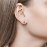 Серьги из золота с фианитами (Арт.026552)