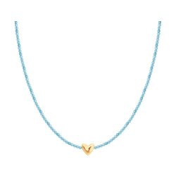 Колье золотое пробы 585 с топазом (Арт.770518)