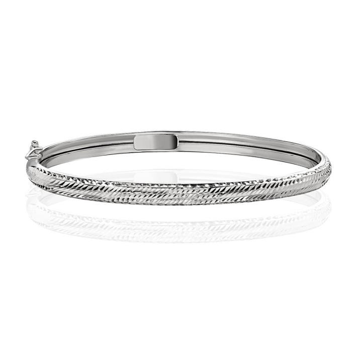 Браслет без вставки из белого золота «Stylish Line» Эстет (арт.01Б722927)