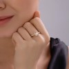 Кольцо из золота с бриллиантом выращенным (Арт.9010237-5)
