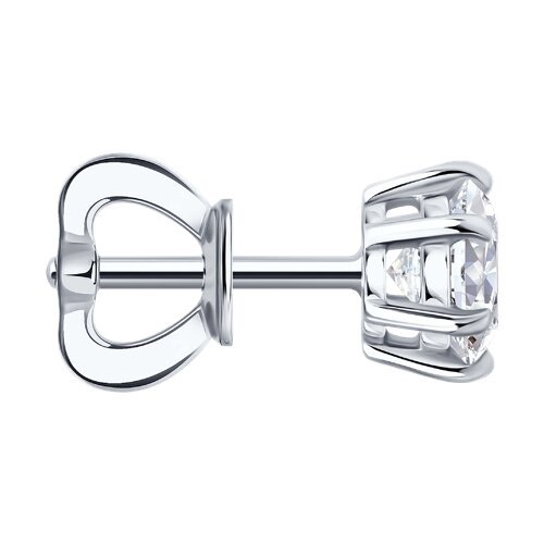 Серьга из белого золота с бриллиантом выращенным (Арт.9170003-3-5)