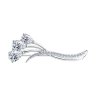 Брошь из серебра с фианитами (Арт.94040025)
