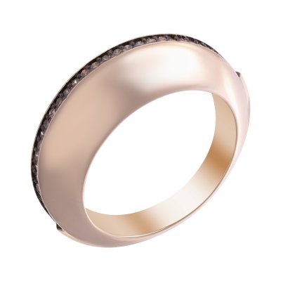 Кольцо из золота с бриллиантом (Арт.4963_ygdn_ko_dn_yg)