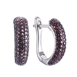 Серьги из серебра с фианитом (Арт.mp-e00231-x-wb-x-x-br)
