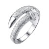 Кольцо серебряное с фианитами «Trendy Nail» Fresh Jewelry (арт.MP-R00835-X-W-X-X-W)