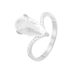 Кольцо из серебра с куб. цирконием (Арт.pd-r00342-x-w-w-x-w)