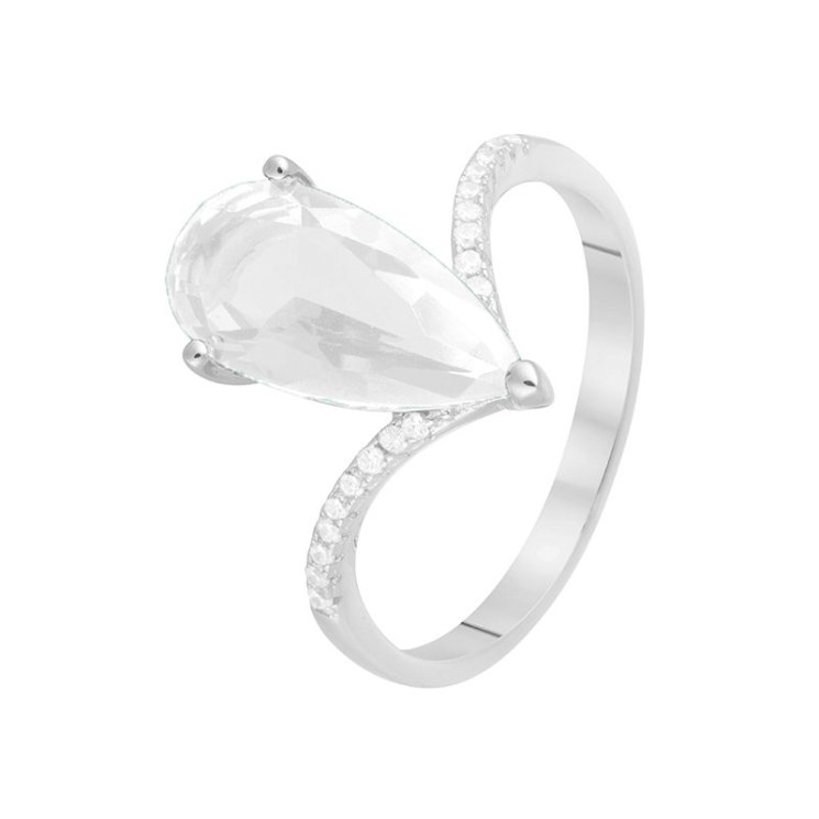 Кольцо из серебра с куб. цирконием (Арт.pd-r00342-x-w-w-x-w)